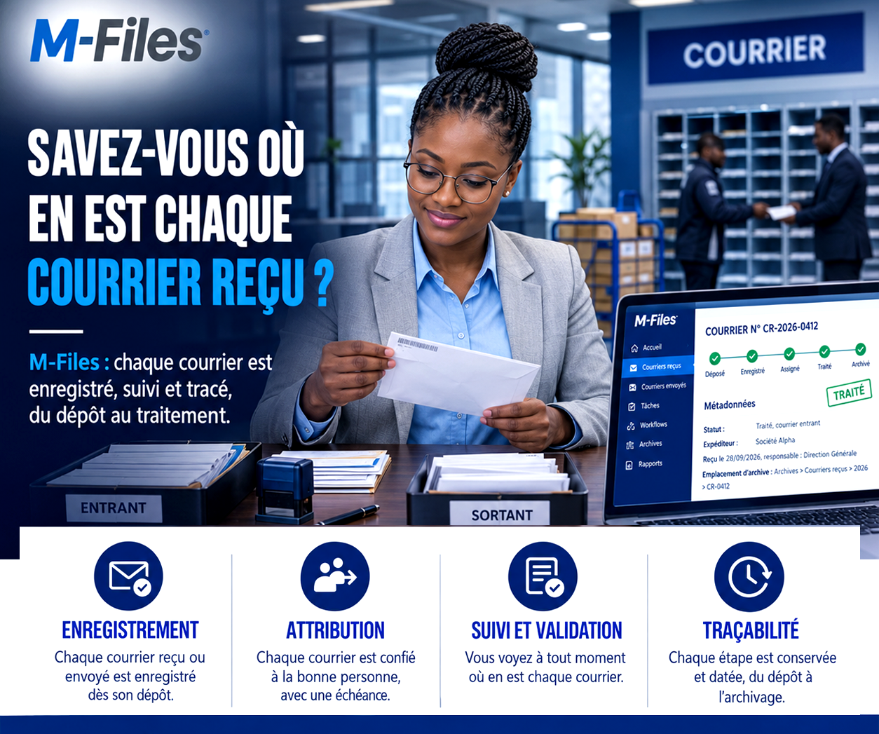 SAVEZ-VOUS OÙ EN EST CHAQUE COURRIER REÇU ?