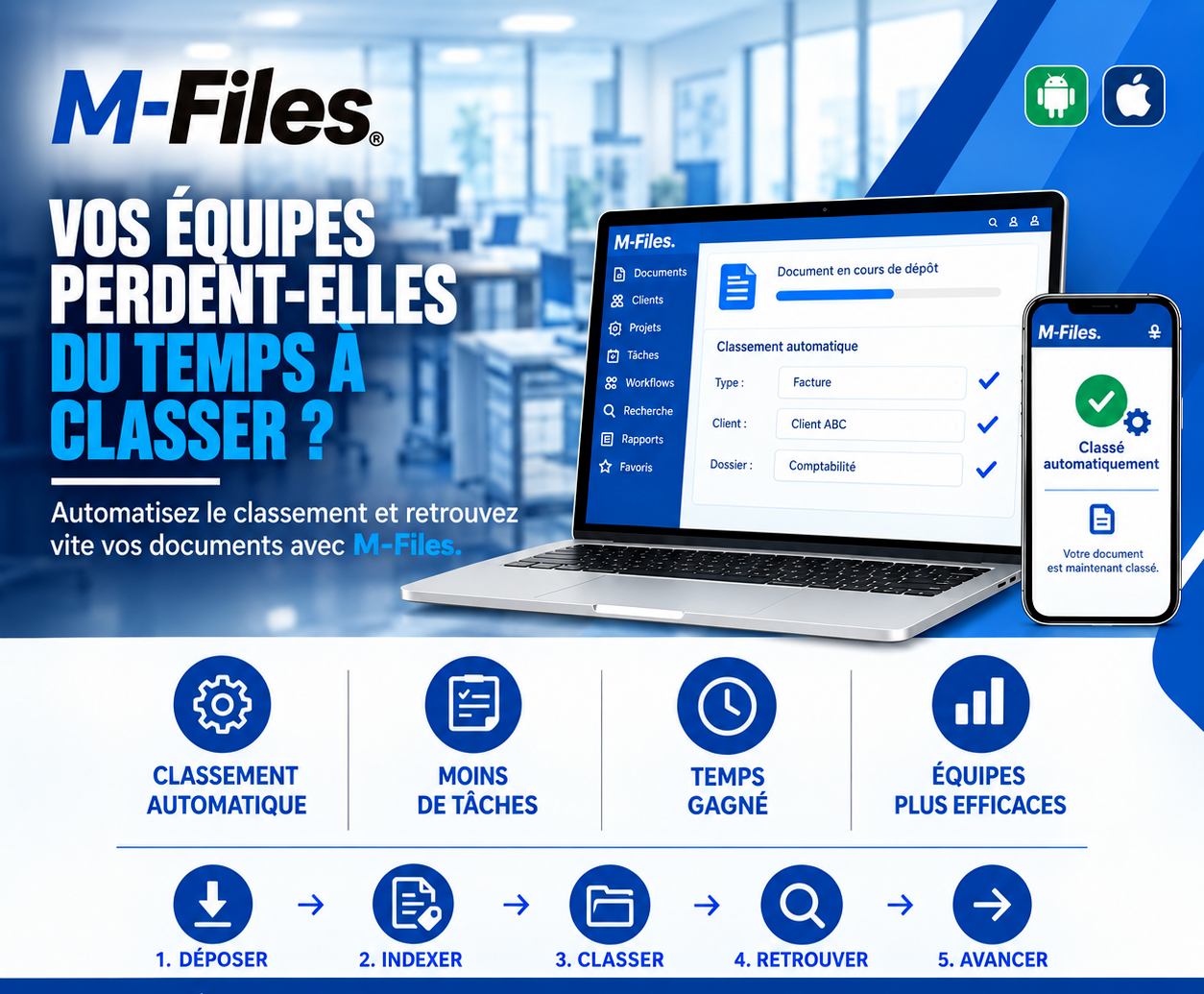VOS ÉQUIPES PERDENT-ELLES DU TEMPS À CLASSER ?