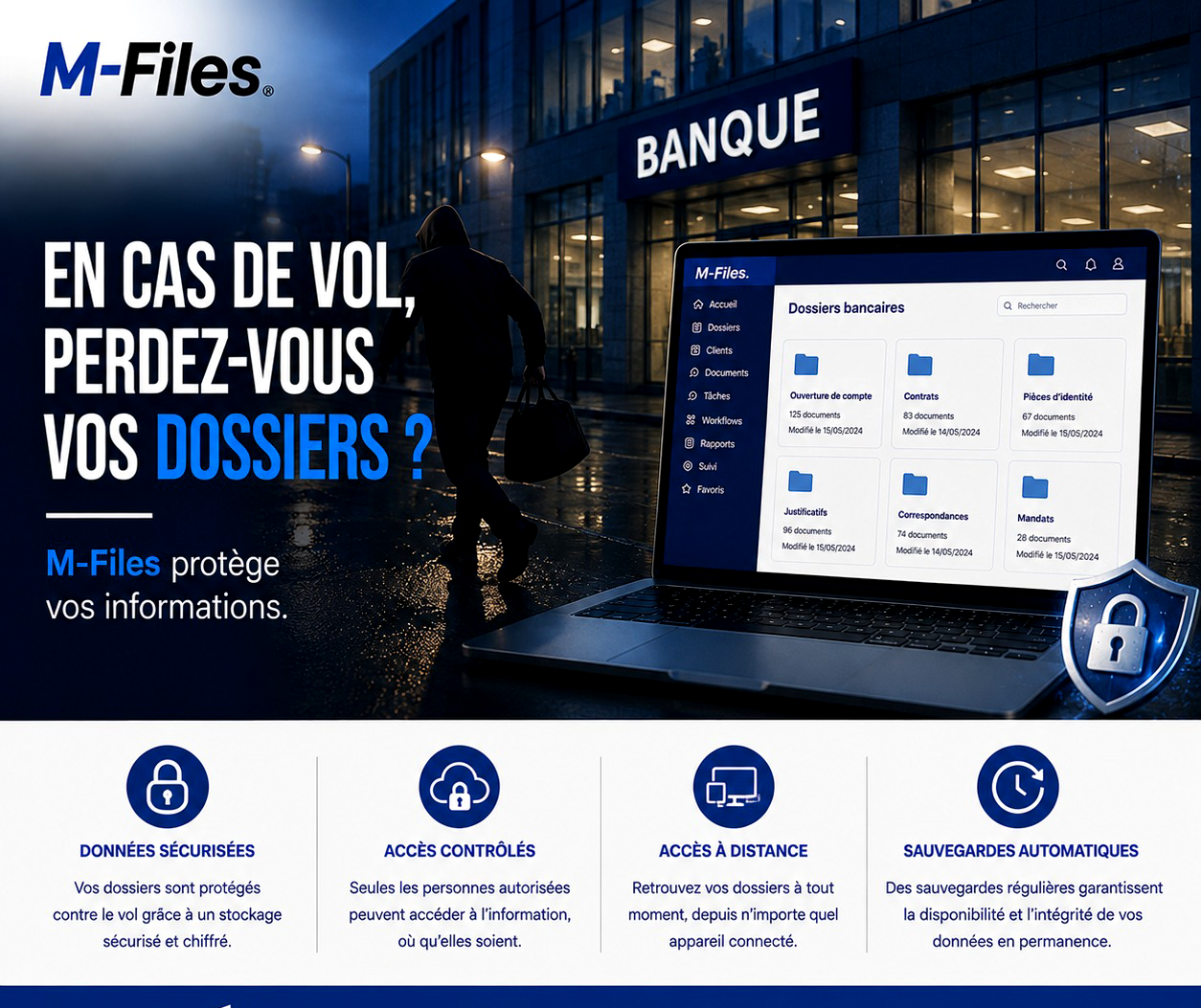 EN CAS DE VOL, PERDEZ-VOUS VOS DOSSIERS ?