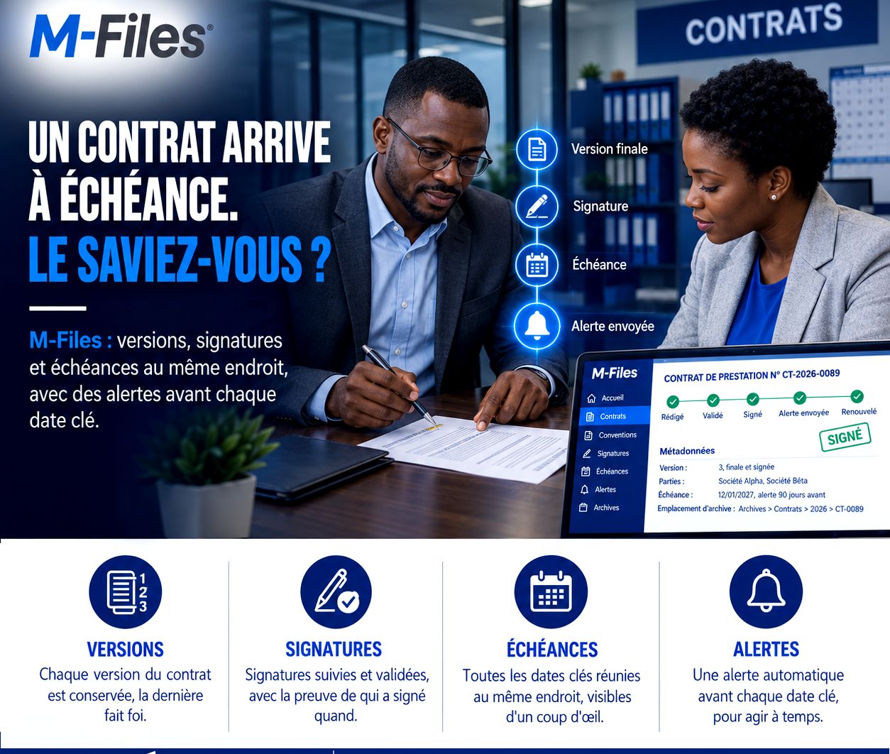 UN CONTRAT ARRIVE À ÉCHÉANCE. LE SAVIEZ-VOUS ?