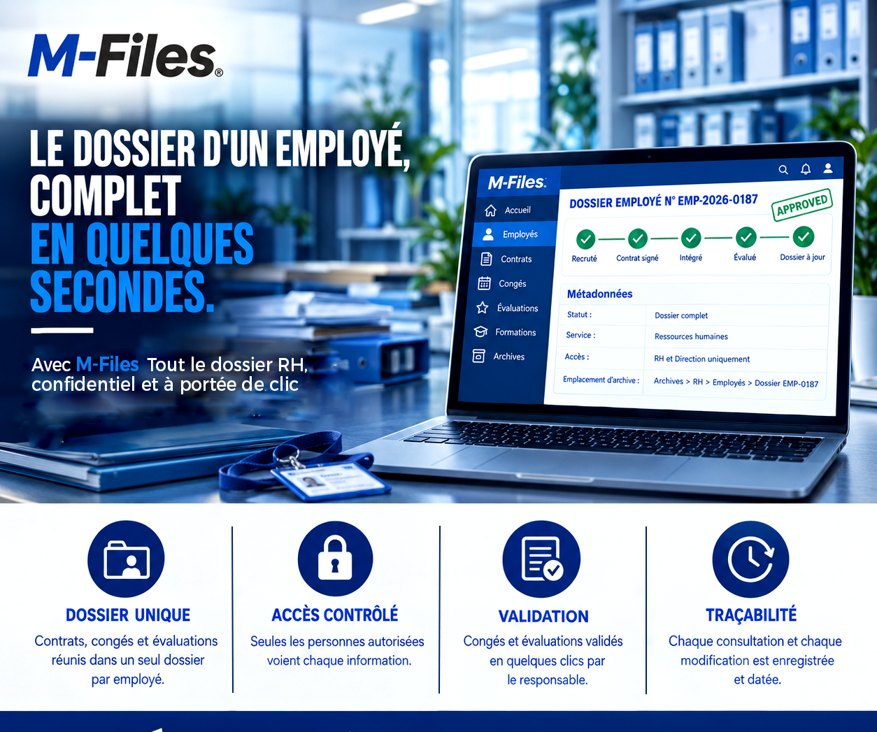 LE DOSSIER D'UN EMPLOYÉ, COMPLET EN QUELQUES SECONDES